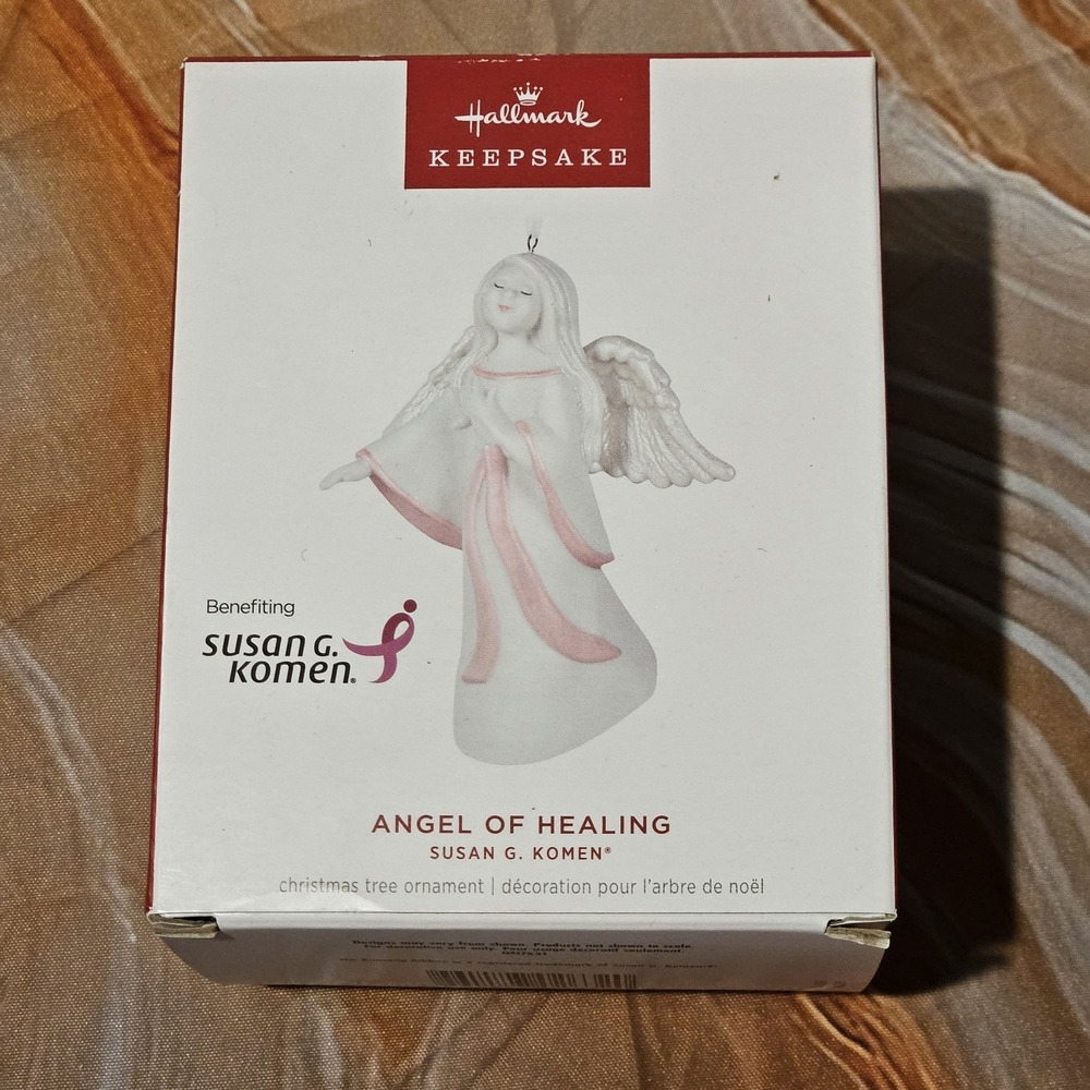 Hallmark Keepsake 2024 Angel of Healing Susan G Komen Breast Cancer Ornament NIB